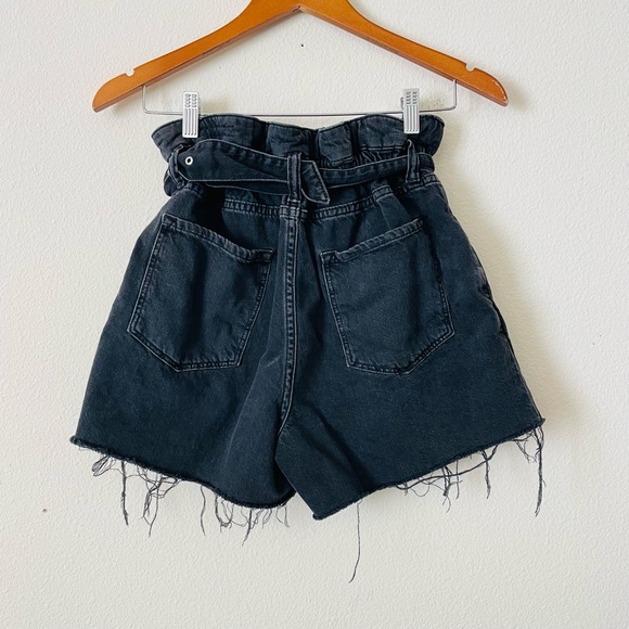 Allsaints SIZE 27 Hannah Paperbag Shorts in black - Picture 3 of 5